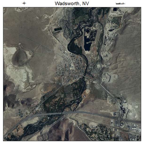 Wadsworth, NV air photo map