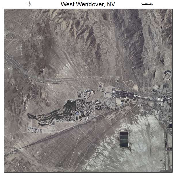 West Wendover, NV air photo map