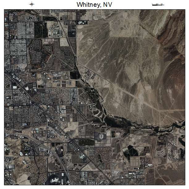 Whitney, NV air photo map