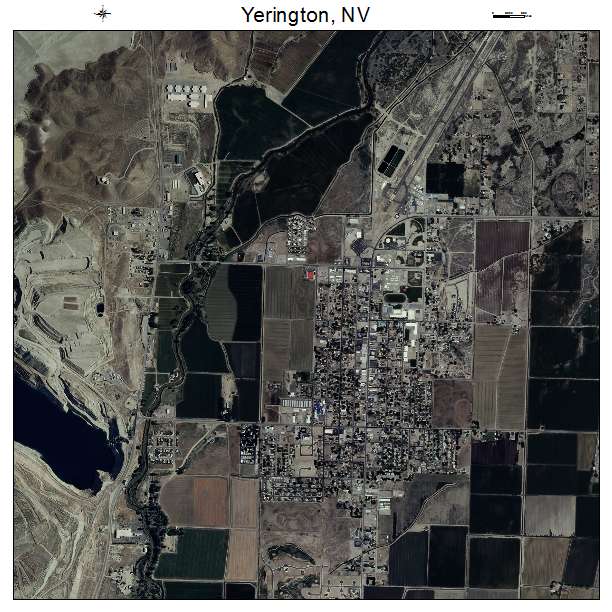 Yerington, NV air photo map