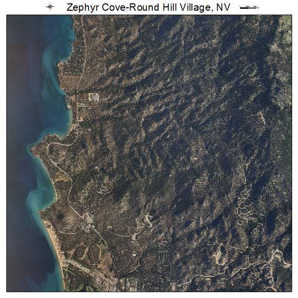 Zephyr Cove Round Hill Village, NV air photo map