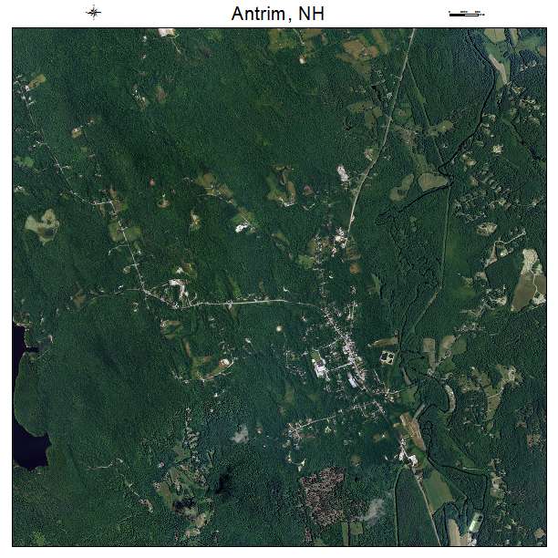 Antrim, NH air photo map