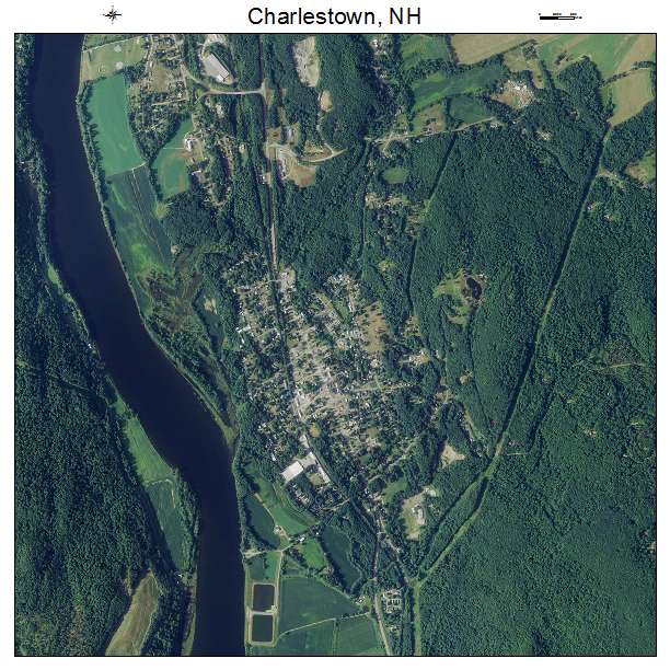 Charlestown, NH air photo map