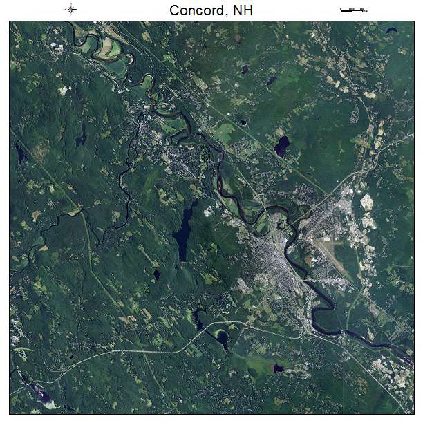 Concord, NH air photo map