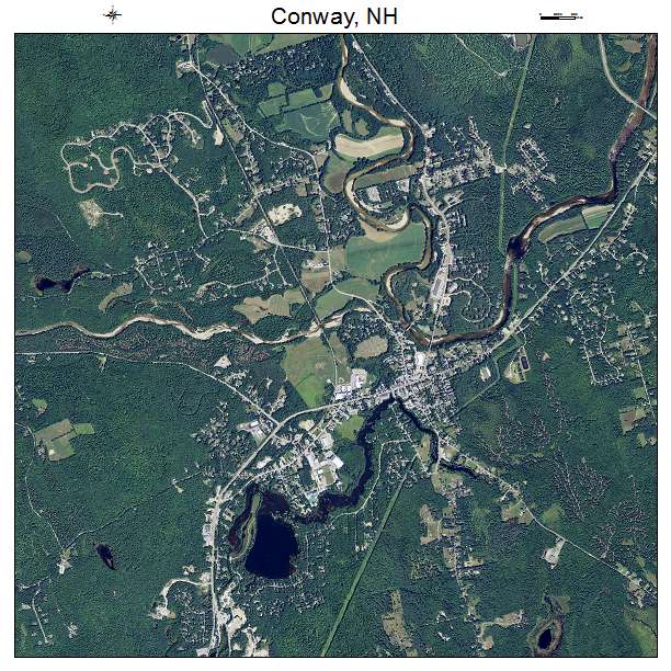 Conway, NH air photo map