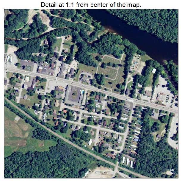 Gorham, New Hampshire aerial imagery detail