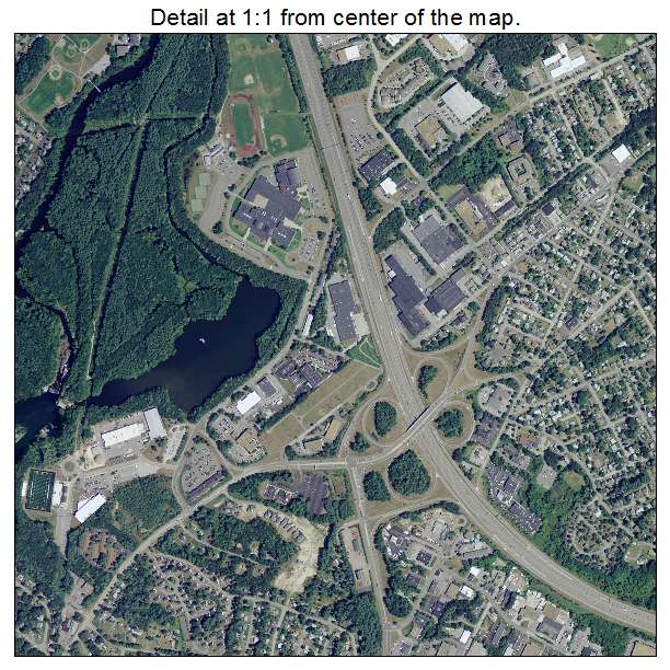 Nashua, New Hampshire aerial imagery detail