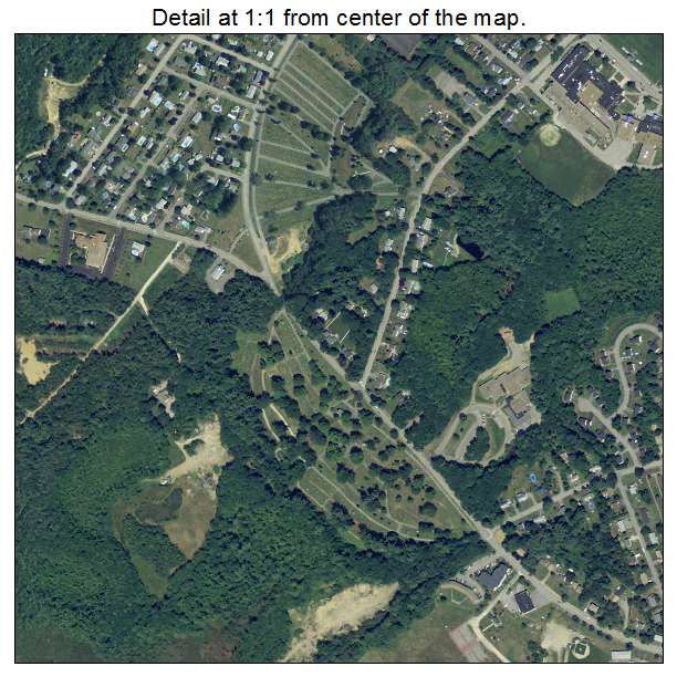 Somersworth, New Hampshire aerial imagery detail