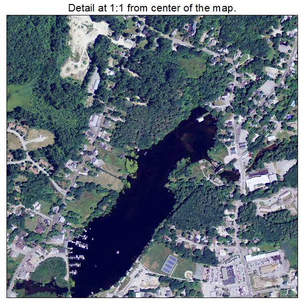 Wolfeboro, New Hampshire aerial imagery detail