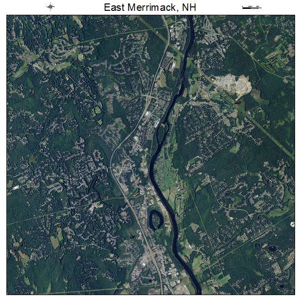 East Merrimack, NH air photo map