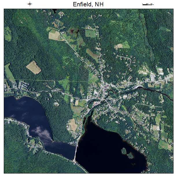 Enfield, NH air photo map