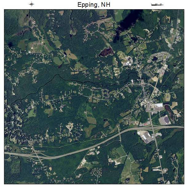 Epping, NH air photo map