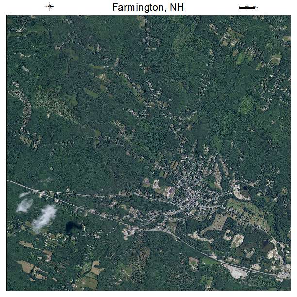 Farmington, NH air photo map