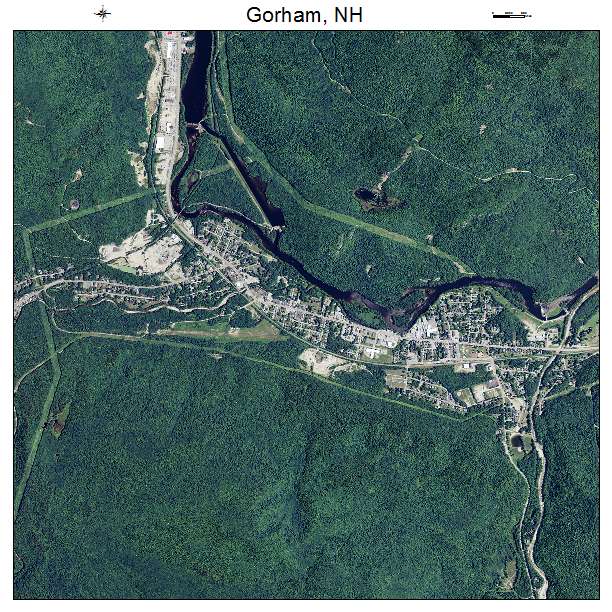 Gorham, NH air photo map