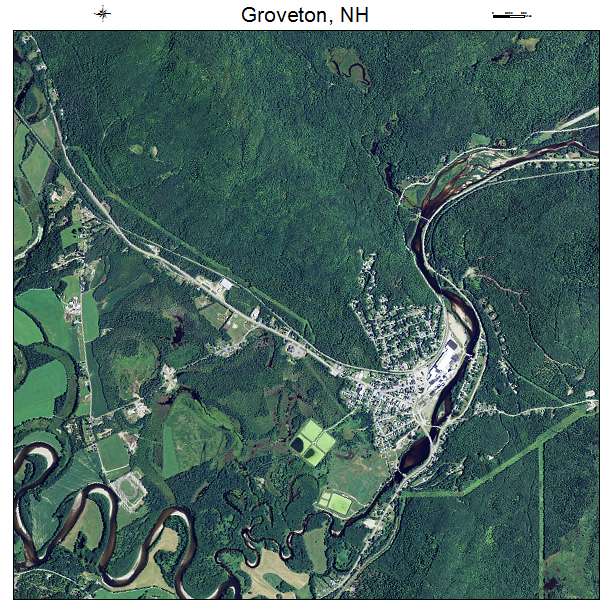 Groveton, NH air photo map