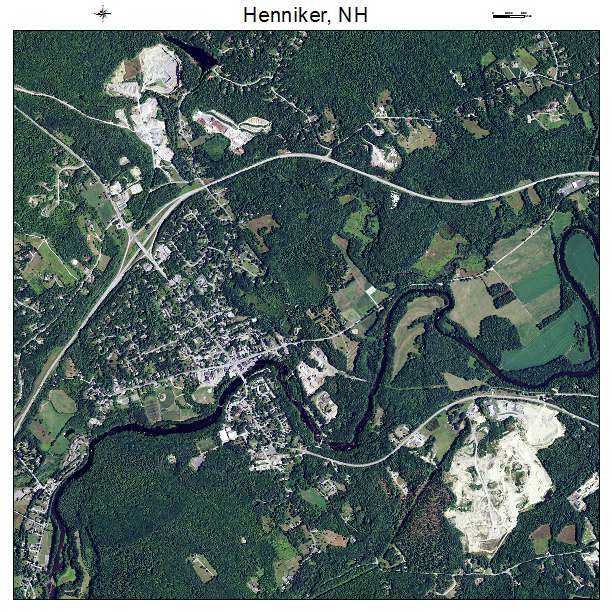 Henniker, NH air photo map