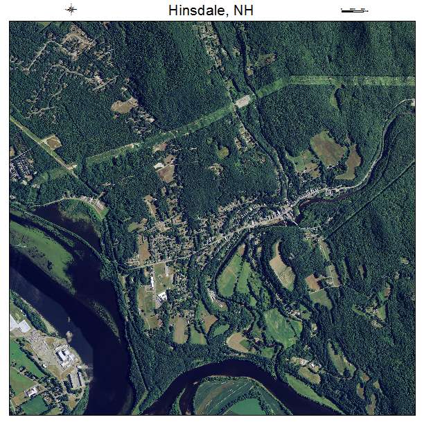 Hinsdale, NH air photo map