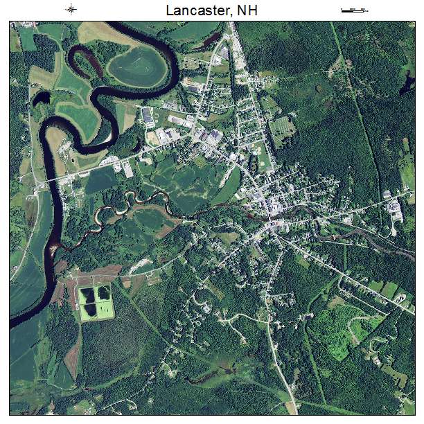 Lancaster, NH air photo map