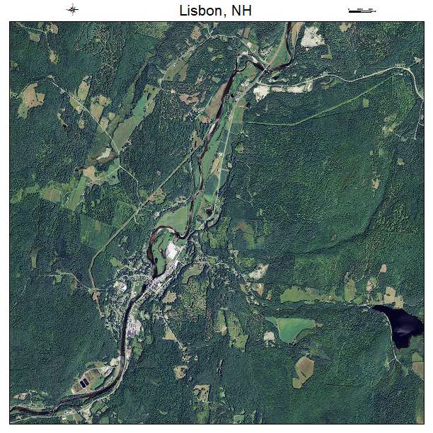 Lisbon, NH air photo map