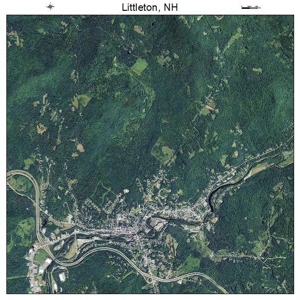 Littleton, NH air photo map