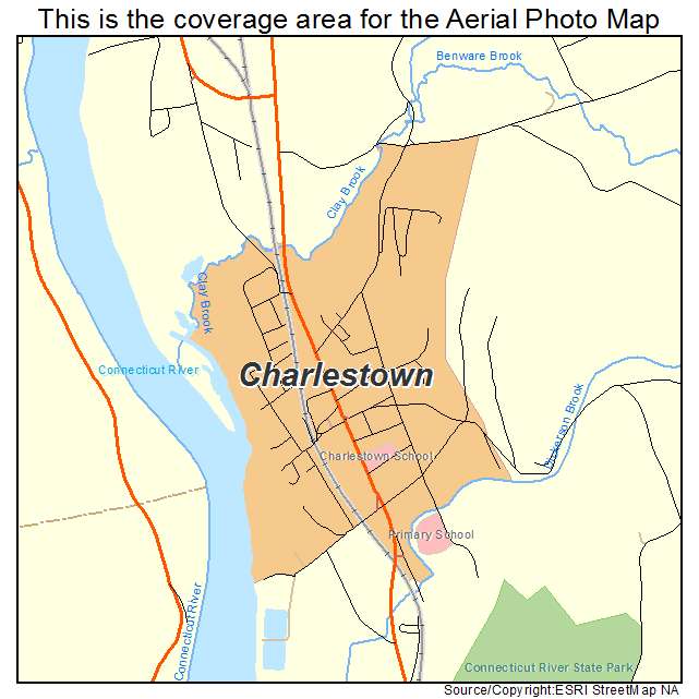 Charlestown, NH location map 