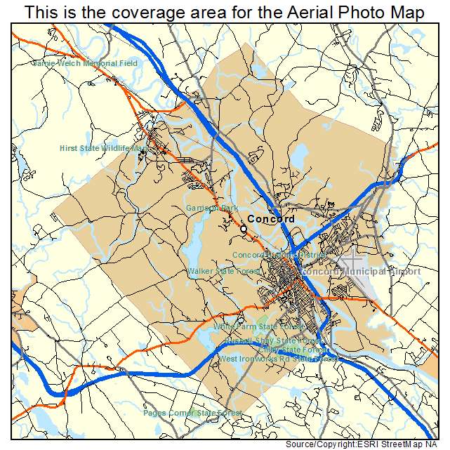 Concord, NH location map 