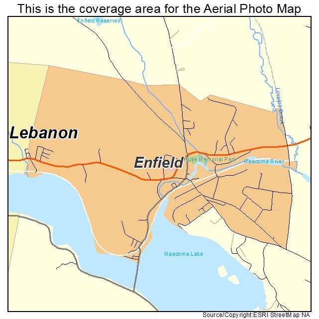 Enfield, NH location map 