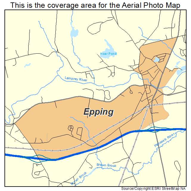 Epping, NH location map 