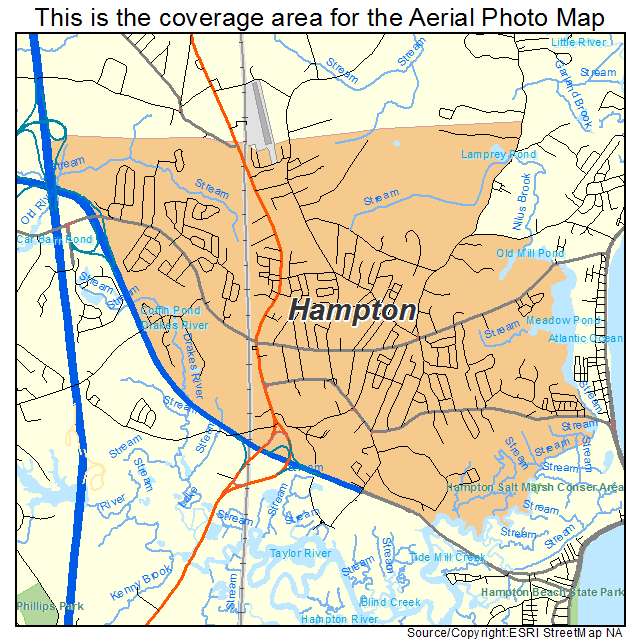 Hampton, NH location map 