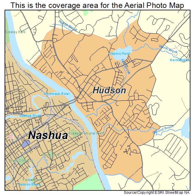 Hudson, NH location map 