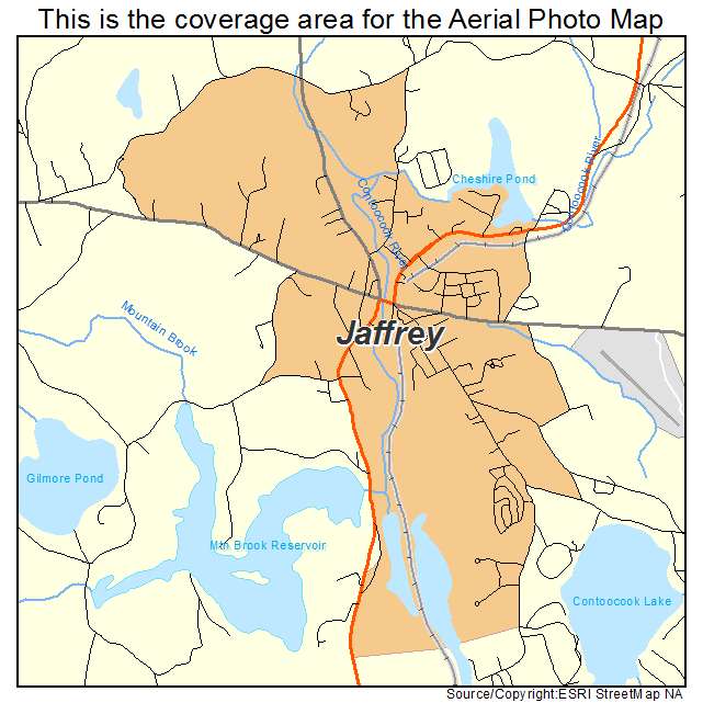 Jaffrey, NH location map 