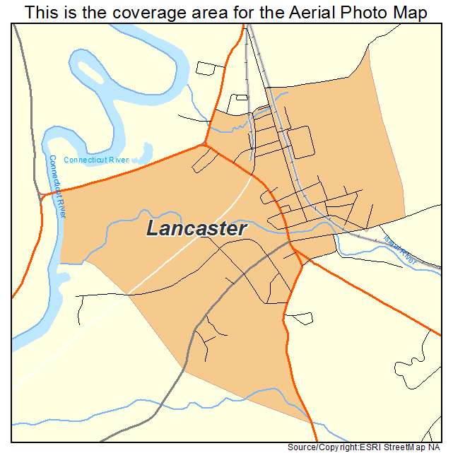 Lancaster, NH location map 