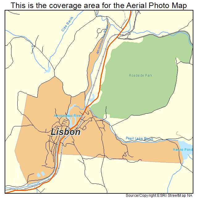 Lisbon, NH location map 