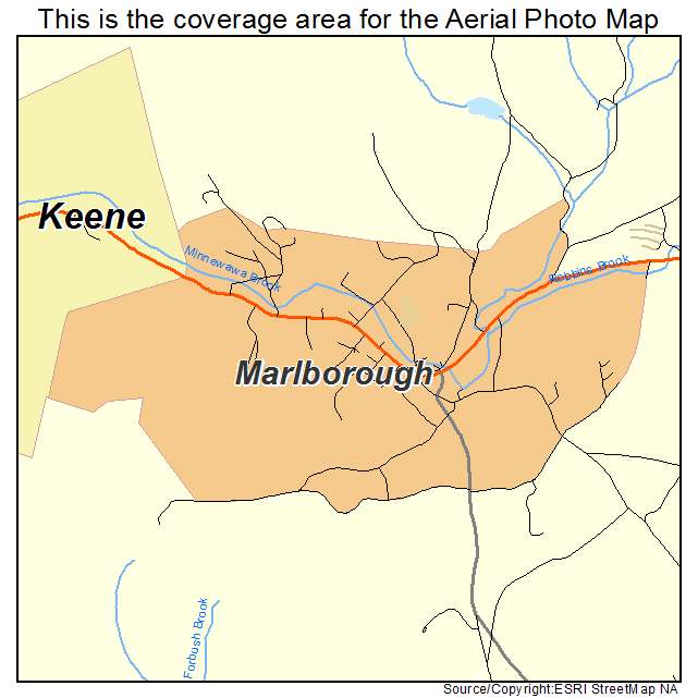 Marlborough, NH location map 