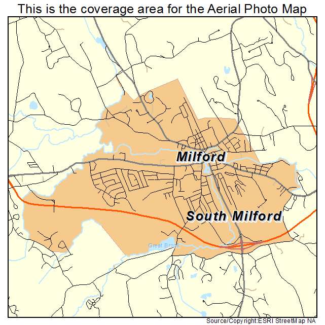 Milford, NH location map 