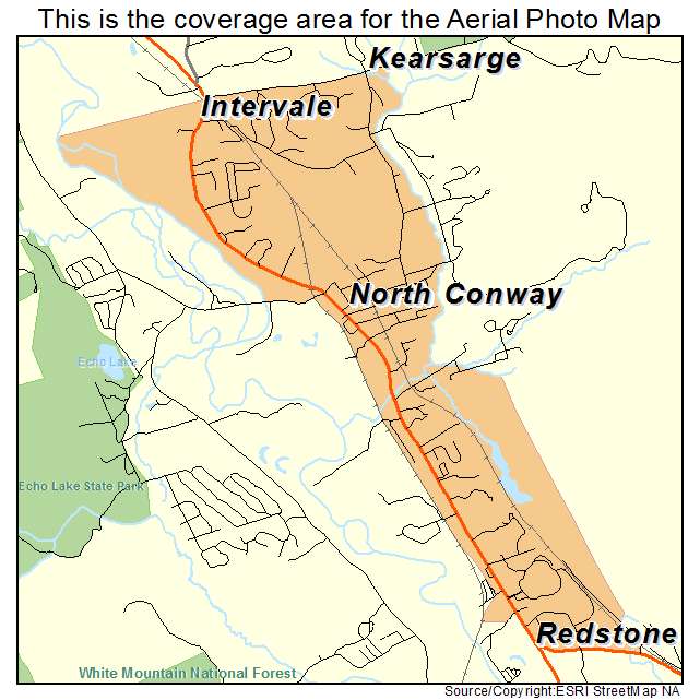 North Conway, NH location map 