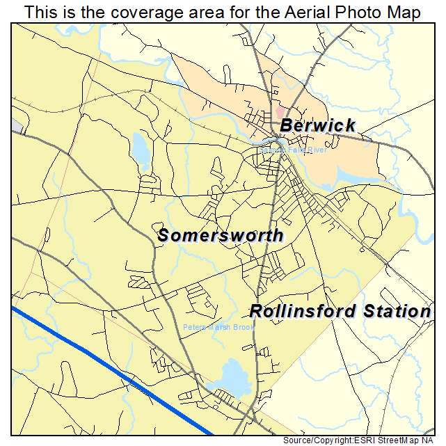 Somersworth, NH location map 