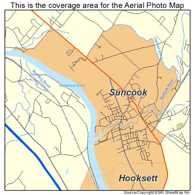 Suncook, NH location map 