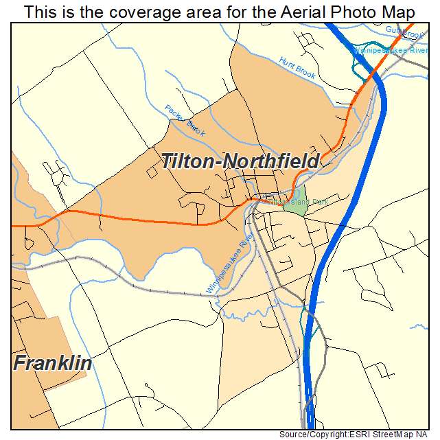 Tilton Northfield, NH location map 
