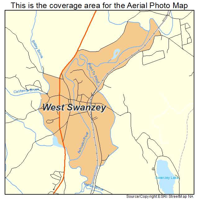 West Swanzey, NH location map 
