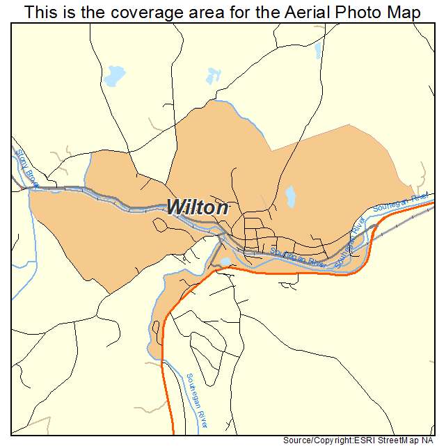 Wilton, NH location map 