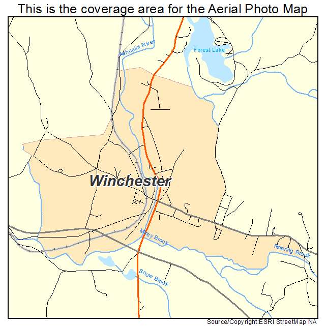 Winchester, NH location map 