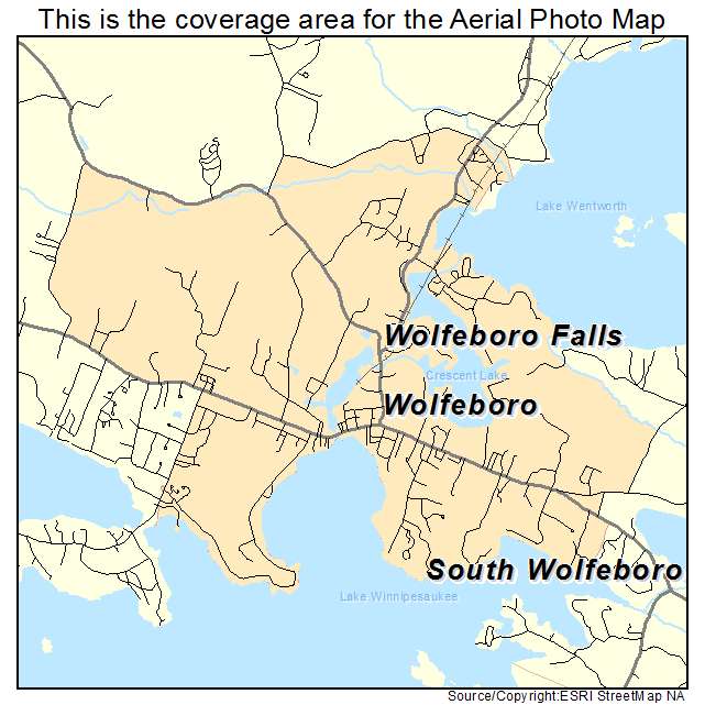 Wolfeboro, NH location map 