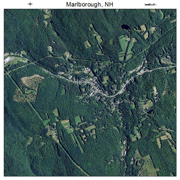 Marlborough, NH air photo map