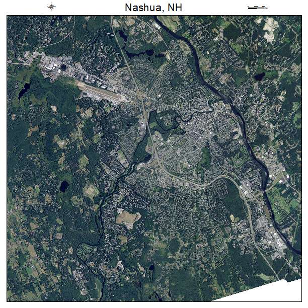 Nashua, NH air photo map