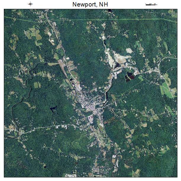 Newport, NH air photo map