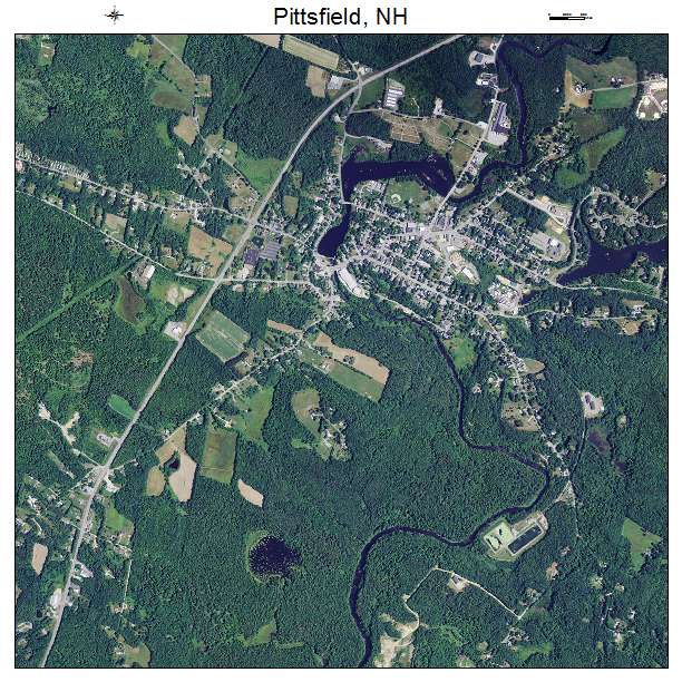 Pittsfield, NH air photo map