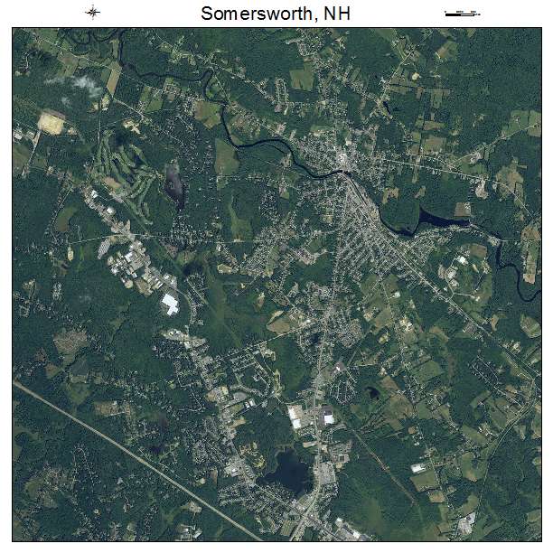 Somersworth, NH air photo map