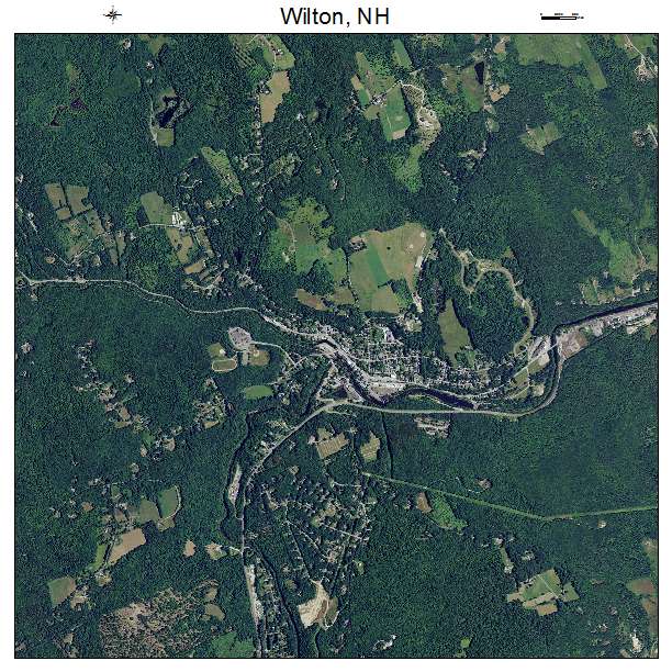 Wilton, NH air photo map