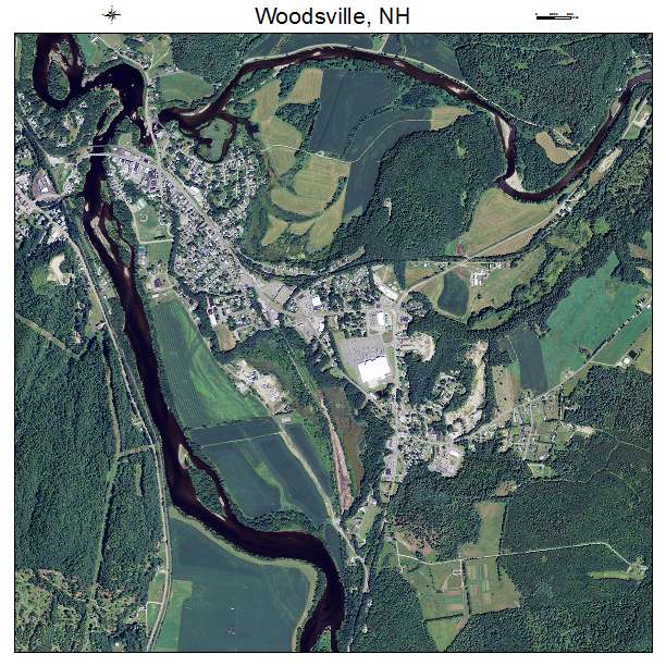 Woodsville, NH air photo map